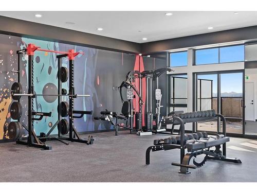 210-835 78 Street Sw, Calgary, AB - Indoor Photo Showing Gym Room