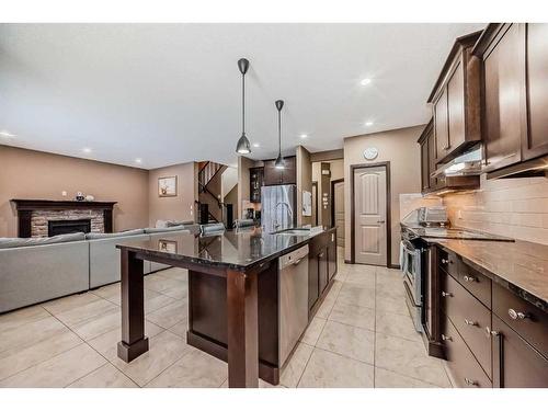 473 Marina Drive, Chestermere, AB - Indoor Photo Showing Kitchen With Upgraded Kitchen