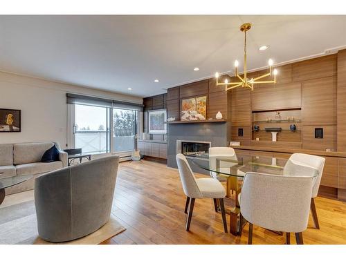 10-4907 8 Street Sw, Calgary, AB - Indoor With Fireplace