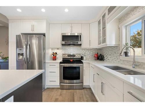 164 Havenhurst Crescent Sw, Calgary, AB - Indoor Photo Showing Kitchen With Stainless Steel Kitchen With Double Sink With Upgraded Kitchen