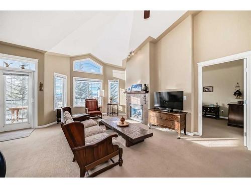 429 Rocky Vista Gardens Nw, Calgary, AB - Indoor Photo Showing Living Room With Fireplace