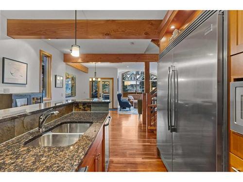 3-806 4Th Street, Canmore, AB - Indoor Photo Showing Kitchen With Double Sink