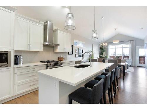 110-55 Fireside Circle, Cochrane, AB - Indoor Photo Showing Kitchen With Upgraded Kitchen