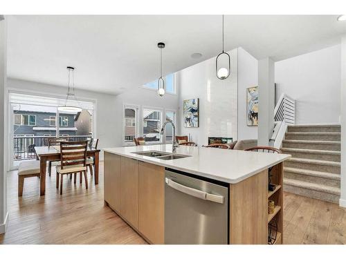 628 Legacy Woods Circle Se, Calgary, AB - Indoor Photo Showing Kitchen With Double Sink With Upgraded Kitchen