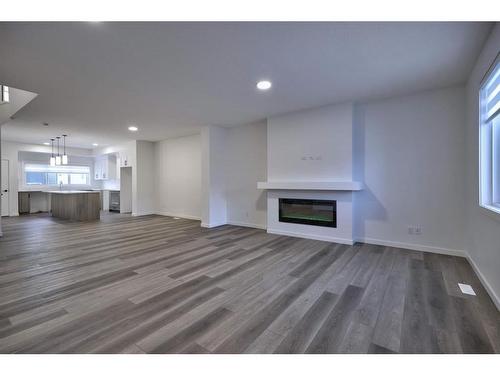 97 Legacy Reach Circle Se, Calgary, AB - Indoor With Fireplace