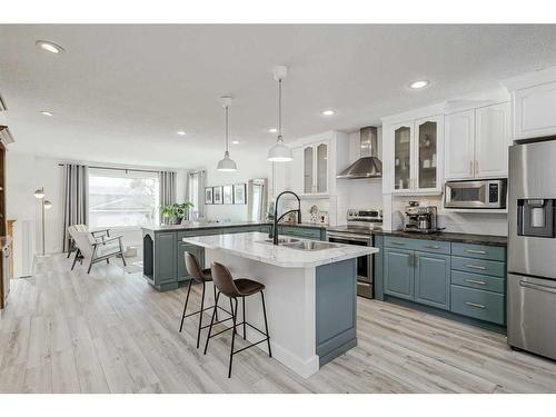 8460 61 Avenue Nw, Calgary, AB - Indoor Photo Showing Kitchen With Stainless Steel Kitchen With Upgraded Kitchen