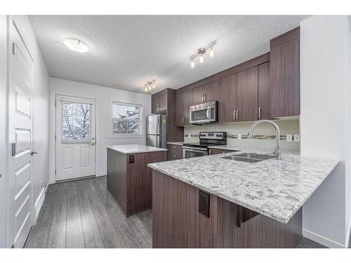 111 Auburn Bay Street Se, Calgary, AB - Indoor Photo Showing Kitchen With Upgraded Kitchen