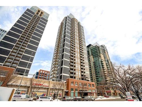 806-1320 1 Street Se, Calgary, AB - Outdoor With Balcony With Facade