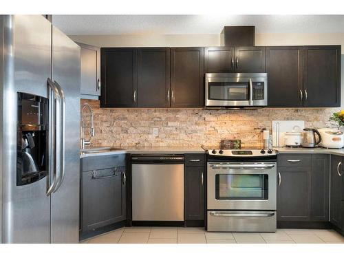 806-1320 1 Street Se, Calgary, AB - Indoor Photo Showing Kitchen With Stainless Steel Kitchen With Upgraded Kitchen