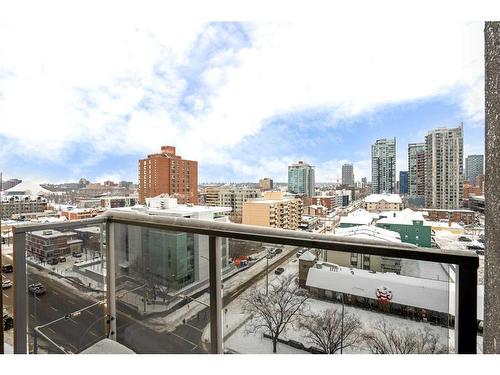 806-1320 1 Street Se, Calgary, AB - Outdoor With Balcony With View