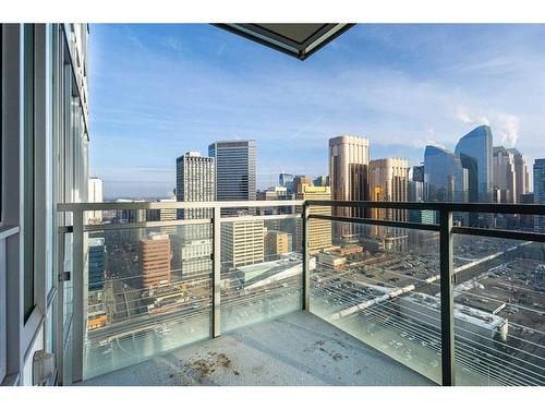 2607-901 10 Avenue Sw, Calgary, AB - Outdoor With Balcony With View