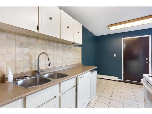 1-3519 49 Street Nw, Calgary, AB - Indoor Photo Showing Kitchen With Double Sink