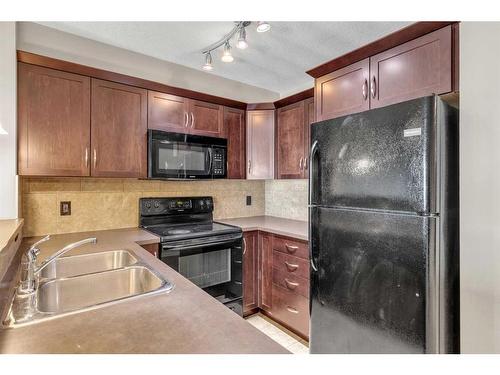 1310-175 Panatella Hill Nw, Calgary, AB - Indoor Photo Showing Kitchen With Double Sink