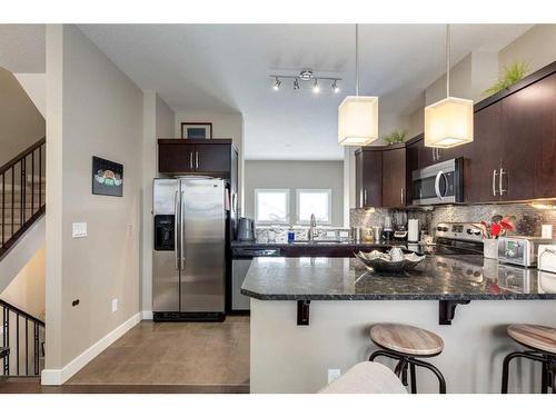 105 Evanston Square Nw, Calgary, AB - Indoor Photo Showing Kitchen With Stainless Steel Kitchen With Upgraded Kitchen