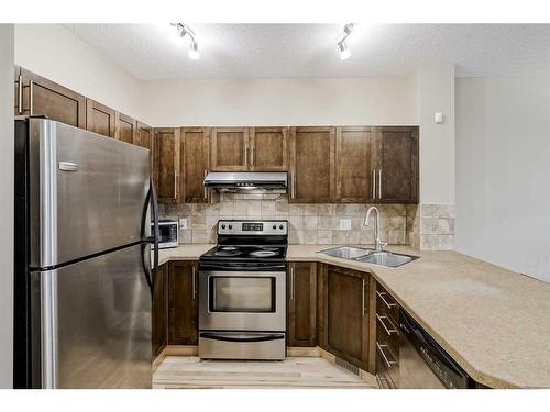 1212-155 Silverado Skies Link Sw, Calgary, AB - Indoor Photo Showing Kitchen With Double Sink