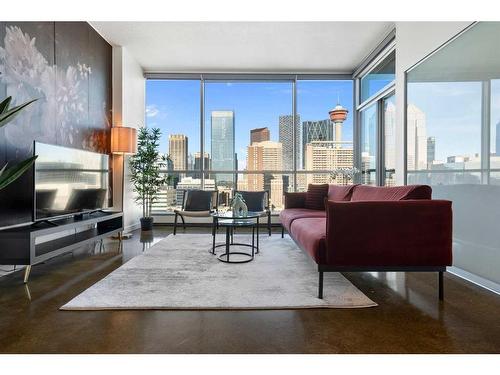 1503-135 13 Avenue Sw, Calgary, AB - Indoor Photo Showing Living Room