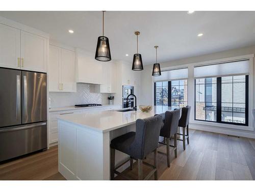 54-130 Discovery Drive Sw, Calgary, AB - Indoor Photo Showing Kitchen With Stainless Steel Kitchen With Upgraded Kitchen