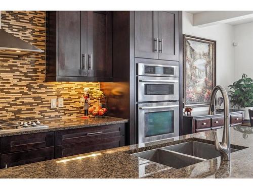 119 Wentworth Hill Sw, Calgary, AB - Indoor Photo Showing Kitchen With Double Sink With Upgraded Kitchen