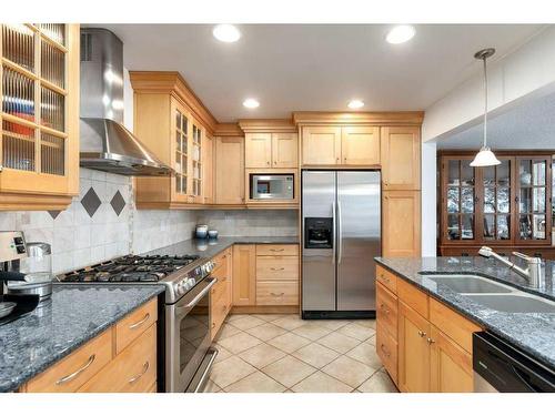 54 Wildwood Drive Sw, Calgary, AB - Indoor Photo Showing Kitchen With Double Sink With Upgraded Kitchen