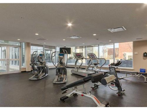 2607-211 13 Avenue Se, Calgary, AB - Indoor Photo Showing Gym Room