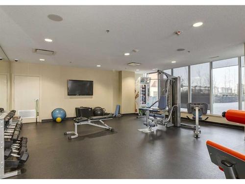 2607-211 13 Avenue Se, Calgary, AB - Indoor Photo Showing Gym Room