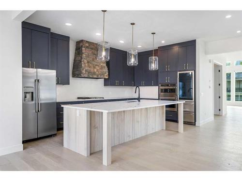 1516 22 Avenue Sw, Calgary, AB - Indoor Photo Showing Kitchen With Upgraded Kitchen