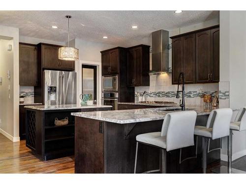 178 Chaparral Valley Way Se, Calgary, AB - Indoor Photo Showing Kitchen With Stainless Steel Kitchen With Upgraded Kitchen