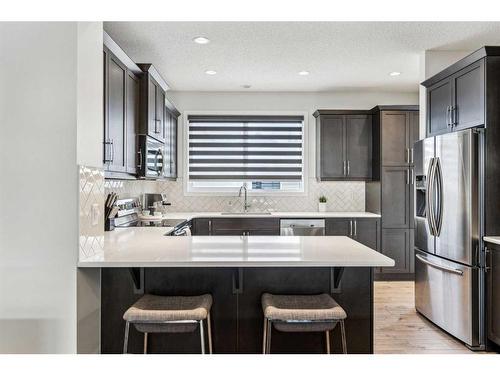 257 Masters Crescent Se, Calgary, AB - Indoor Photo Showing Kitchen With Stainless Steel Kitchen With Upgraded Kitchen