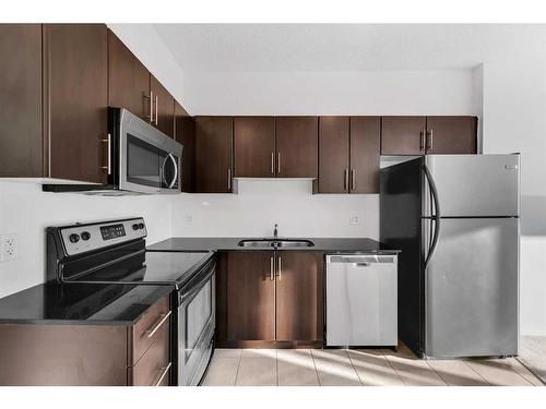 1108-325 3 Street Se, Calgary, AB - Indoor Photo Showing Kitchen With Stainless Steel Kitchen With Double Sink