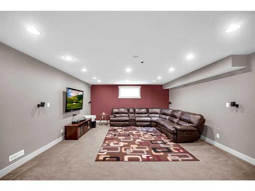 72 Sherwood Way Nw, Calgary, AB - Indoor Photo Showing Living Room With Fireplace