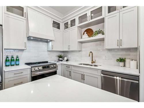 364 Prominence Heights Sw, Calgary, AB - Indoor Photo Showing Kitchen With Stainless Steel Kitchen With Double Sink With Upgraded Kitchen