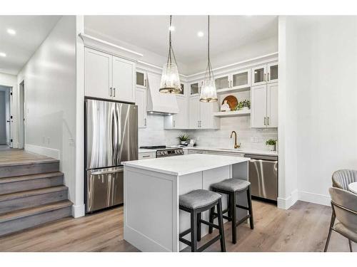 364 Prominence Heights Sw, Calgary, AB - Indoor Photo Showing Kitchen With Stainless Steel Kitchen With Upgraded Kitchen