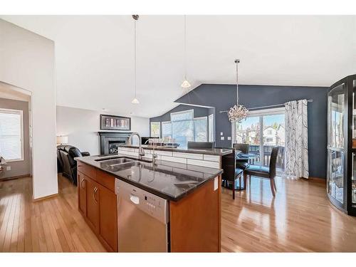 60 Brightondale Close Se, Calgary, AB - Indoor Photo Showing Kitchen With Double Sink