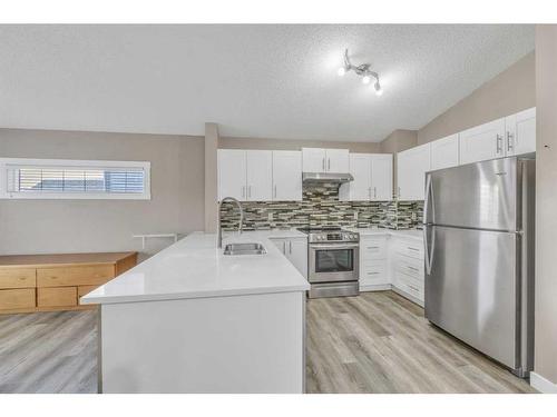 14 Saddlemont Manor Ne, Calgary, AB - Indoor Photo Showing Kitchen With Double Sink With Upgraded Kitchen