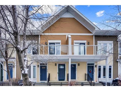 713 Auburn Bay Square Se, Calgary, AB - Outdoor With Balcony With Facade