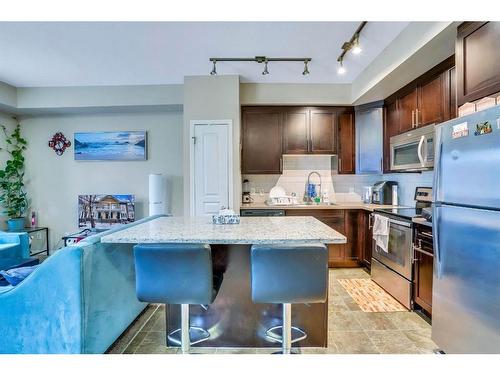 713 Auburn Bay Square Se, Calgary, AB - Indoor Photo Showing Kitchen With Stainless Steel Kitchen With Upgraded Kitchen