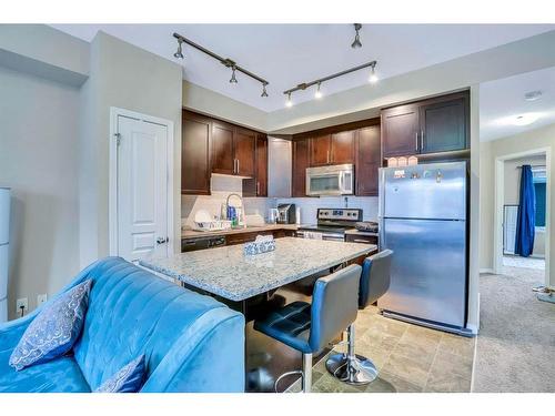 713 Auburn Bay Square Se, Calgary, AB - Indoor Photo Showing Kitchen With Stainless Steel Kitchen