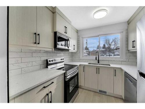 13-6440 4 Street Nw, Calgary, AB - Indoor Photo Showing Kitchen With Double Sink