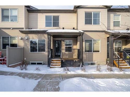 118 Copperpond Landing Se, Calgary, AB - Outdoor With Deck Patio Veranda With Facade