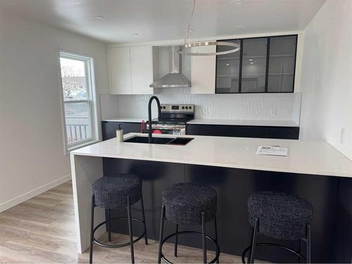 2210 15A Street Se, Calgary, AB - Indoor Photo Showing Kitchen With Upgraded Kitchen