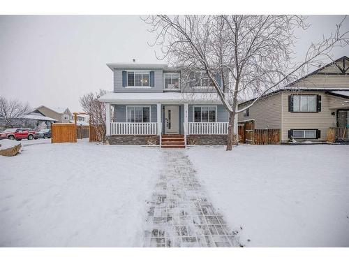 215 West Creek Close, Chestermere, AB - Outdoor With Deck Patio Veranda With Facade