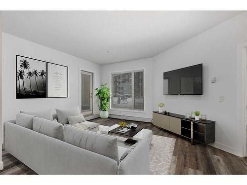 2115-604 East Lake Boulevard Se, Airdrie, AB - Indoor Photo Showing Living Room