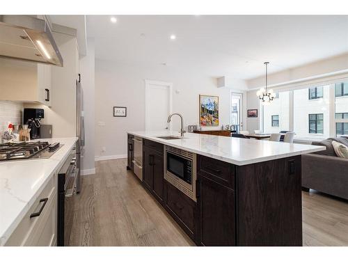 202-235 Lebel Crescent Nw, Calgary, AB - Indoor Photo Showing Kitchen With Upgraded Kitchen