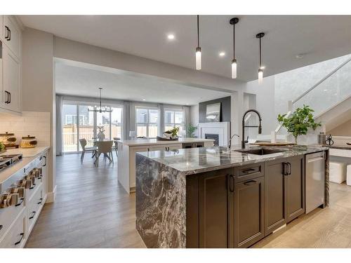 320 Legacy Circle Se, Calgary, AB - Indoor Photo Showing Kitchen With Upgraded Kitchen