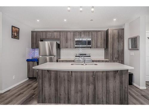 166 Cityside Grove Ne, Calgary, AB - Indoor Photo Showing Kitchen With Stainless Steel Kitchen