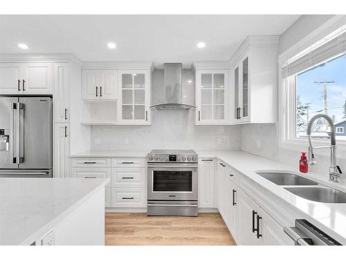 263 Penbrooke Way Se, Calgary, AB - Indoor Photo Showing Kitchen With Double Sink With Upgraded Kitchen