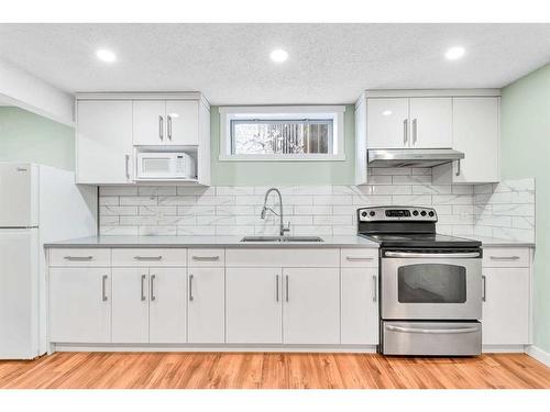 263 Penbrooke Way Se, Calgary, AB - Indoor Photo Showing Kitchen With Double Sink