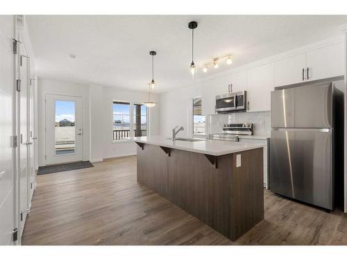 1837 Carrington Boulevard Nw, Calgary, AB - Indoor Photo Showing Kitchen With Upgraded Kitchen