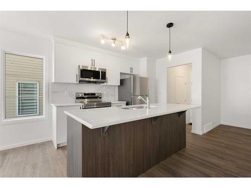 1837 Carrington Boulevard Nw, Calgary, AB - Indoor Photo Showing Kitchen With Upgraded Kitchen