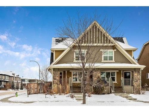 587 Mahogany Boulevard Se, Calgary, AB - Outdoor With Deck Patio Veranda With Facade